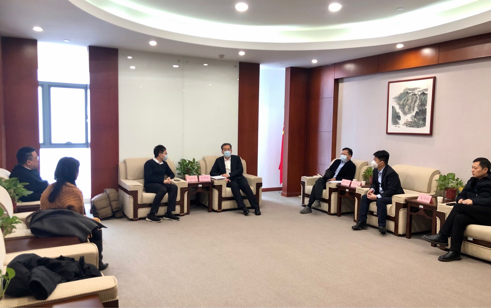 王偉光總經理會見山東極視角科技有限公司一行